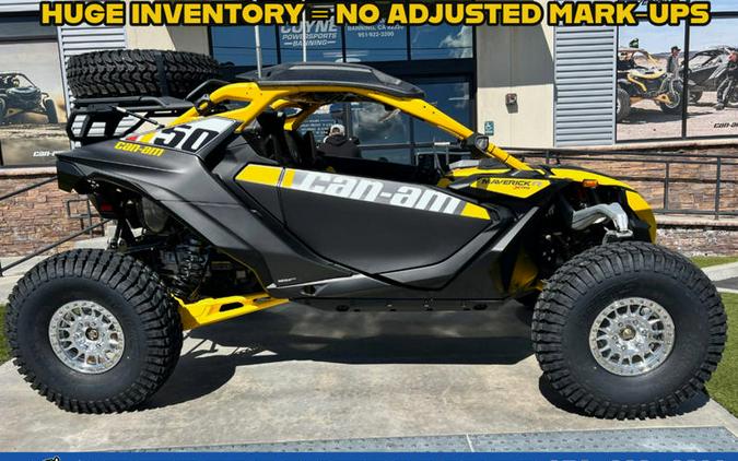 2024 Can-Am® Maverick R X RS with Smart-Shox Carbon Black & Neo Yellow