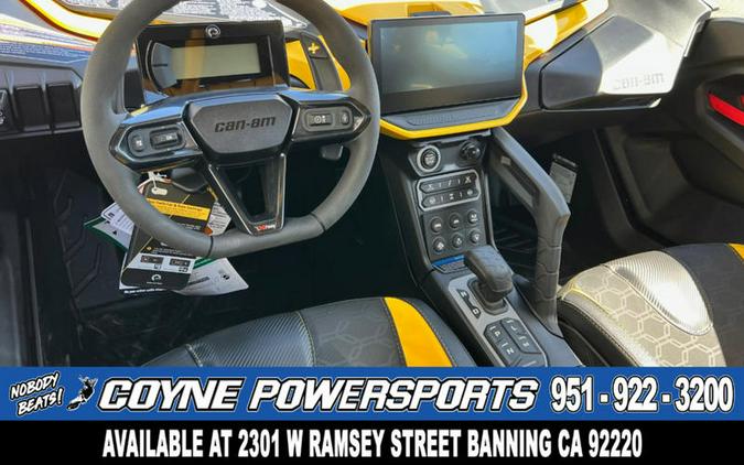 2024 Can-Am® Maverick R X RS with Smart-Shox Carbon Black & Neo Yellow