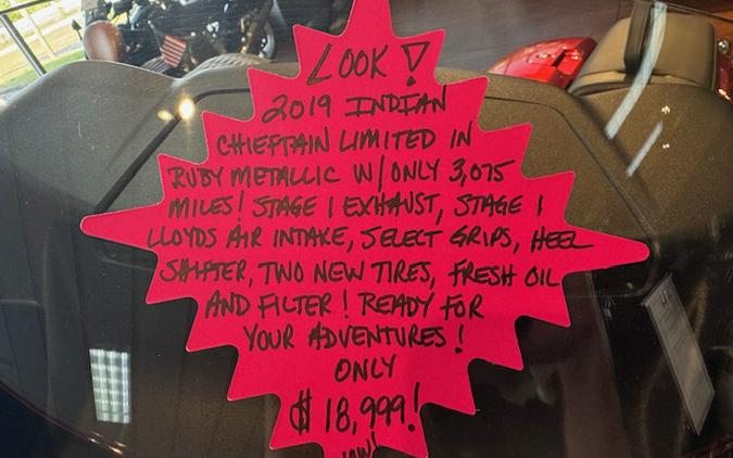 2019 Indian Motorcycle® Chieftain® Limited
