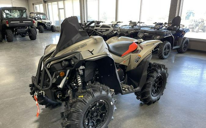 2022 Can-Am® Renegade X mr 1000 R Liquid Titanium & Magma Red