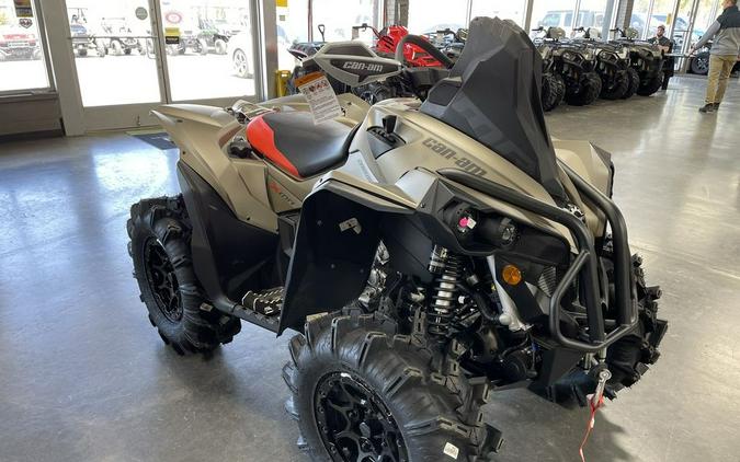 2022 Can-Am® Renegade X mr 1000 R Liquid Titanium & Magma Red