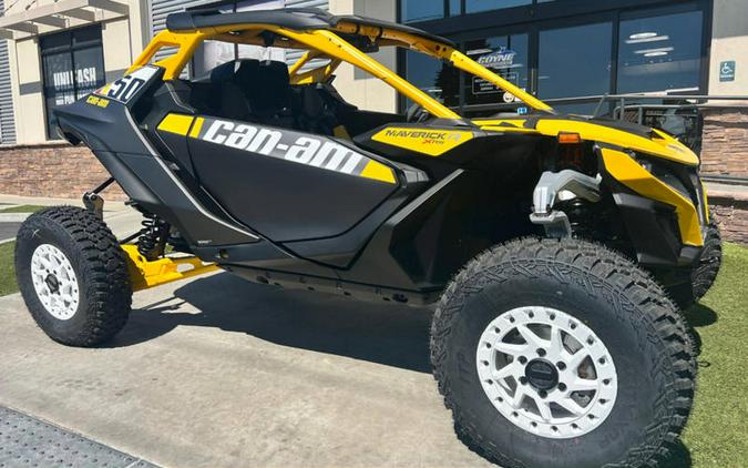 2024 Can-Am® Maverick R X RS with Smart-Shox Carbon Black & Neo Yellow