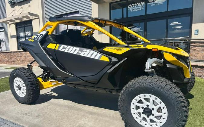 2024 Can-Am® Maverick R X RS with Smart-Shox Carbon Black & Neo Yellow