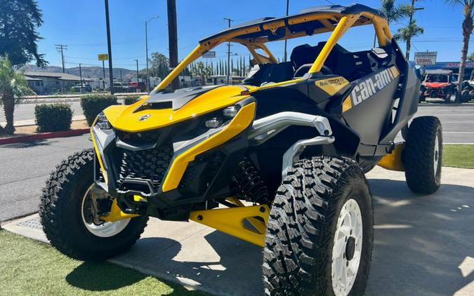 2024 Can-Am® Maverick R X RS with Smart-Shox Carbon Black & Neo Yellow