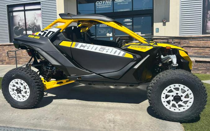 2024 Can-Am® Maverick R X RS with Smart-Shox Carbon Black & Neo Yellow