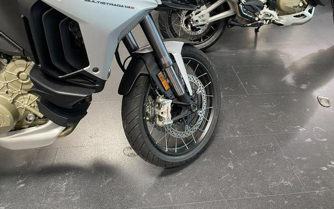 2023 Ducati Multistrada V4S Iceberg White - Spoked Wheels
