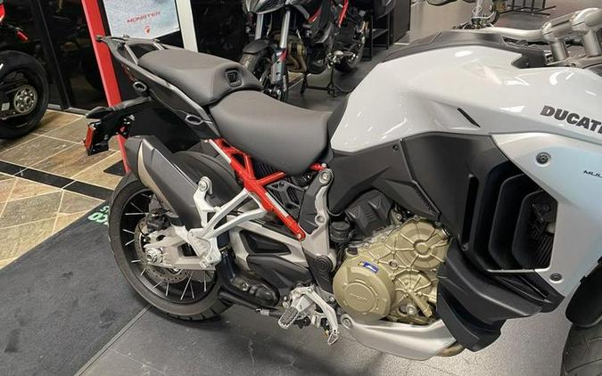 2023 Ducati Multistrada V4S Iceberg White - Spoked Wheels