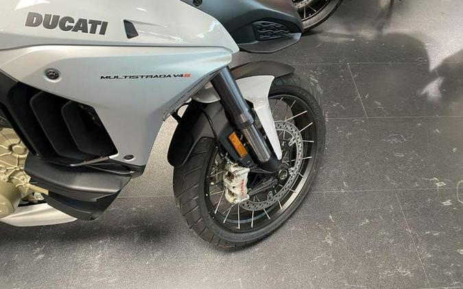 2023 Ducati Multistrada V4S Iceberg White - Spoked Wheels