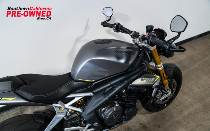 2022 Triumph Speed Triple 1200 RS Matte Silver Ice