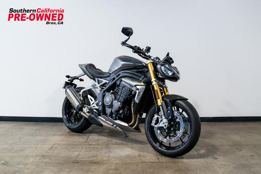 2022 Triumph Speed Triple 1200 RS Matte Silver Ice