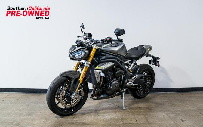 2022 Triumph Speed Triple 1200 RS Matte Silver Ice