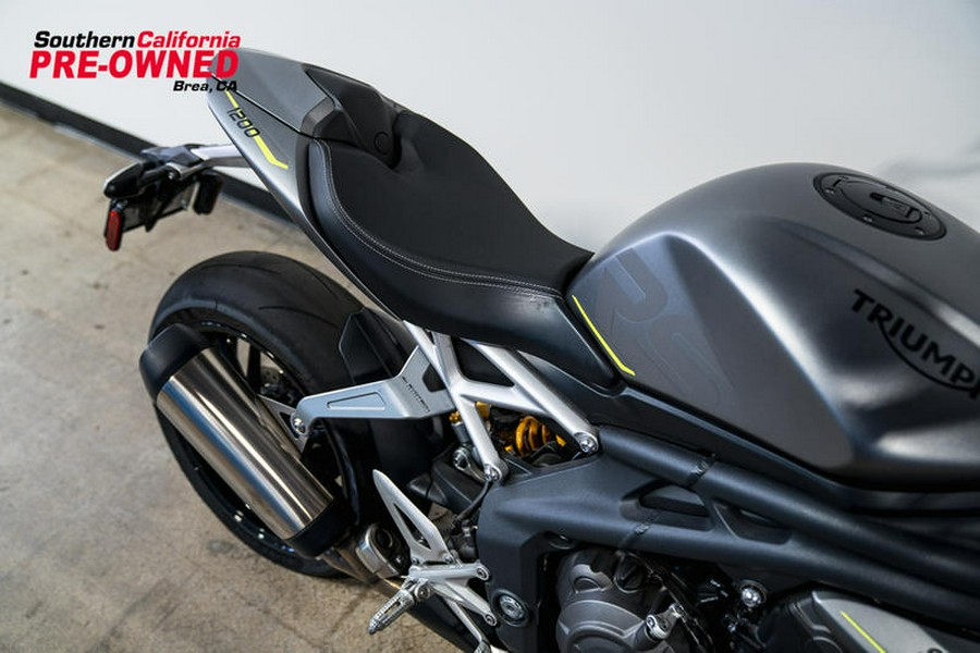 2022 Triumph Speed Triple 1200 RS Matte Silver Ice