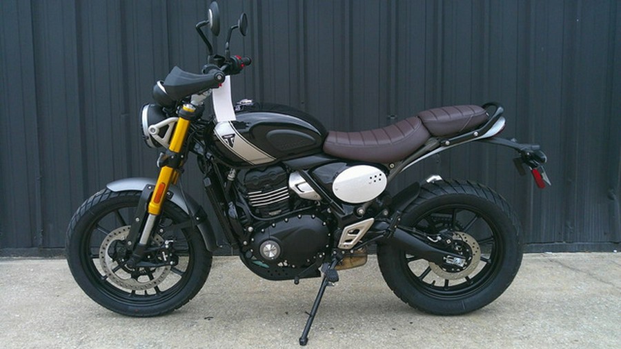 2025 Triumph Scrambler 400 X Phantom Black / Silver Ice