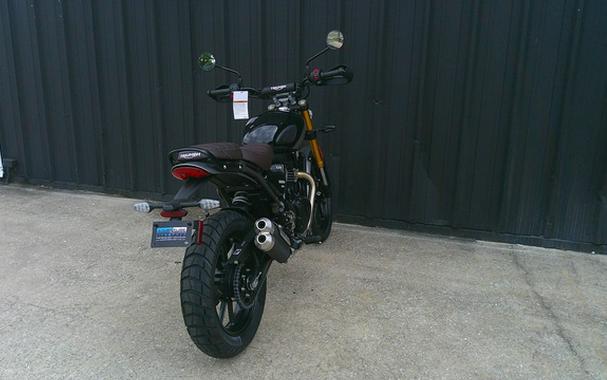 2025 Triumph Scrambler 400 X Phantom Black / Silver Ice
