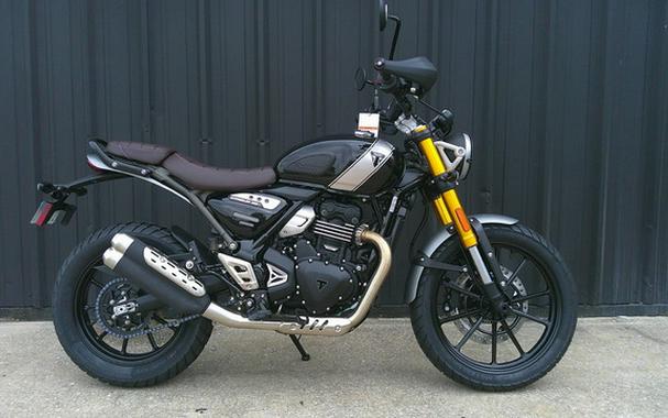 2025 Triumph Scrambler 400 X Phantom Black / Silver Ice