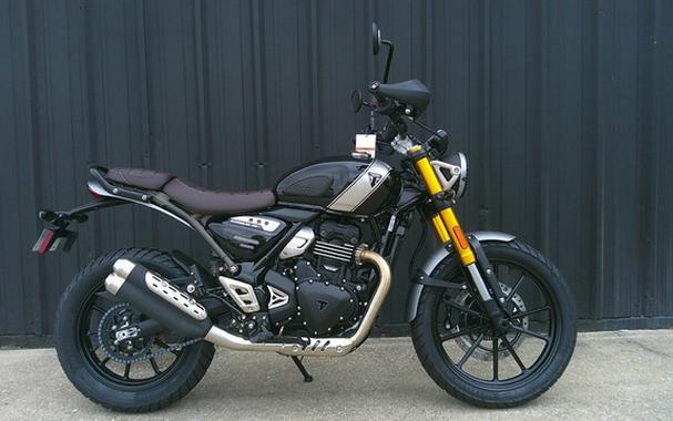 2025 Triumph Scrambler 400 X Phantom Black / Silver Ice