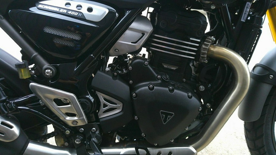 2025 Triumph Scrambler 400 X Phantom Black / Silver Ice