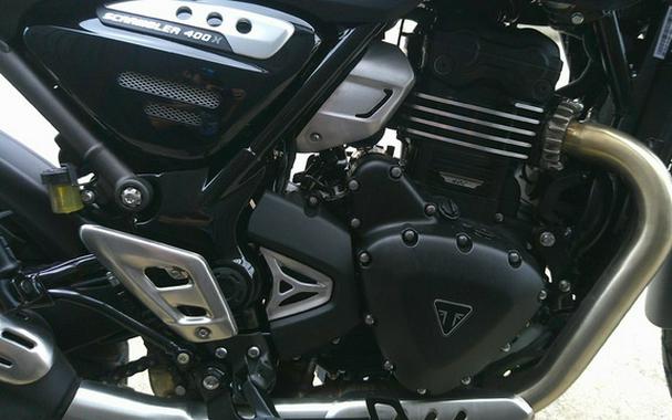 2025 Triumph Scrambler 400 X Phantom Black / Silver Ice