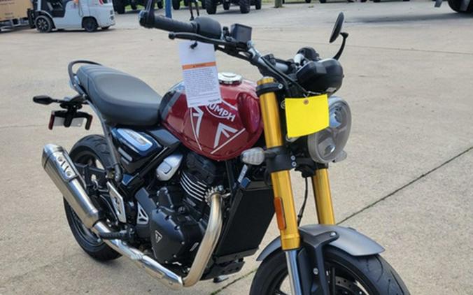 2025 Triumph Speed 400 Carnival Red / Storm Grey Base