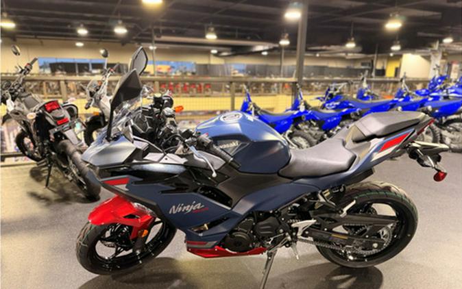 2026 Kawasaki Ninja 500 ABS Metallic Matte Twilight Blue SE ABS