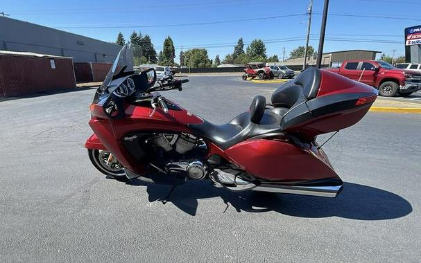 2015 Victory Motorcycles® Vision® Tour Sunset Red with Black Pinstripe