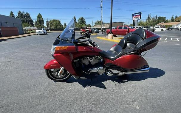 2015 Victory Motorcycles® Vision® Tour Sunset Red with Black Pinstripe