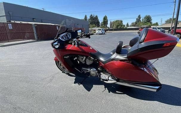 2015 Victory Motorcycles® Vision® Tour Sunset Red with Black Pinstripe