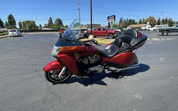 2015 Victory Motorcycles® Vision® Tour Sunset Red with Black Pinstripe