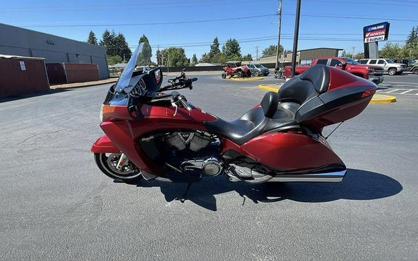 2015 Victory Motorcycles® Vision® Tour Sunset Red with Black Pinstripe