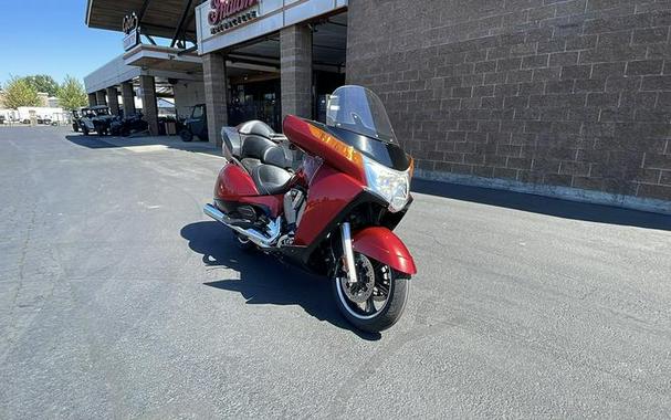 2015 Victory Motorcycles® Vision® Tour Sunset Red with Black Pinstripe