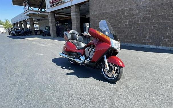2015 Victory Motorcycles® Vision® Tour Sunset Red with Black Pinstripe