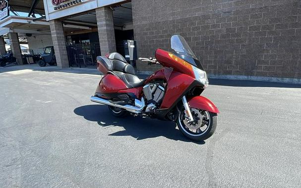 2015 Victory Motorcycles® Vision® Tour Sunset Red with Black Pinstripe