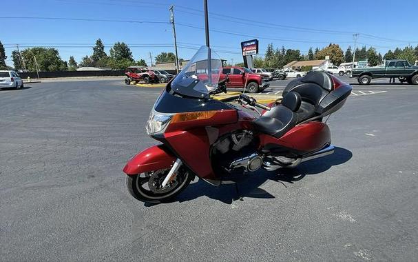 2015 Victory Motorcycles® Vision® Tour Sunset Red with Black Pinstripe
