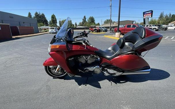 2015 Victory Motorcycles® Vision® Tour Sunset Red with Black Pinstripe
