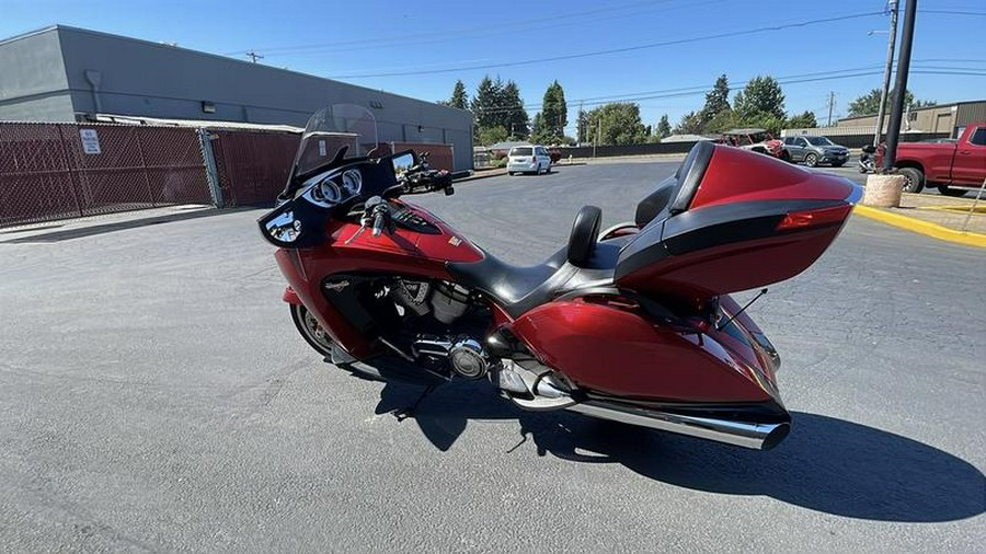 2015 Victory Motorcycles® Vision® Tour Sunset Red with Black Pinstripe