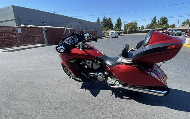 2015 Victory Motorcycles® Vision® Tour Sunset Red with Black Pinstripe