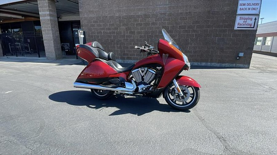 2015 Victory Motorcycles® Vision® Tour Sunset Red with Black Pinstripe
