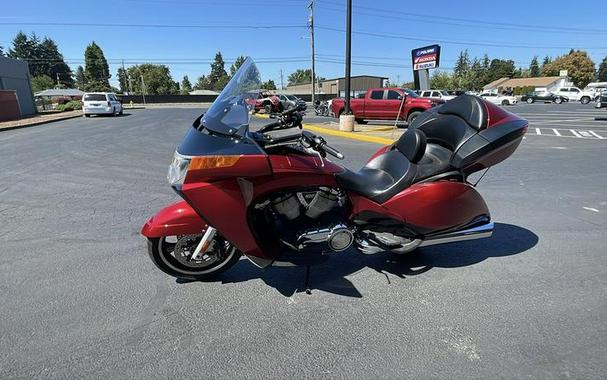 2015 Victory Motorcycles® Vision® Tour Sunset Red with Black Pinstripe