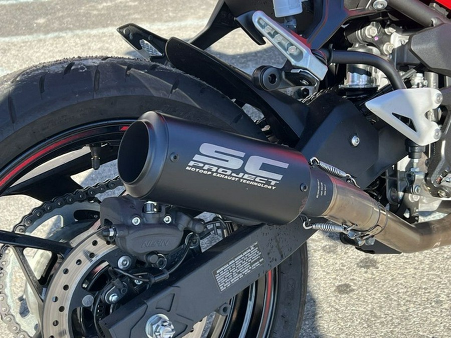 2025 Kawasaki Ninja 500 ABS Passion Red/Metallic Flat Spark Bla