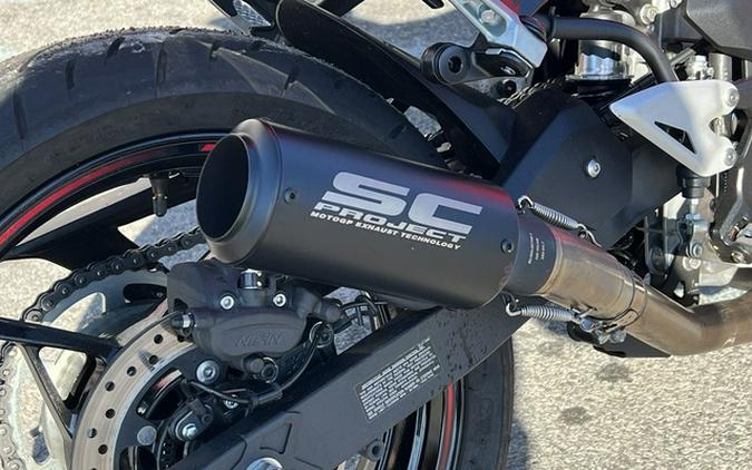 2025 Kawasaki Ninja 500 ABS Passion Red/Metallic Flat Spark Bla