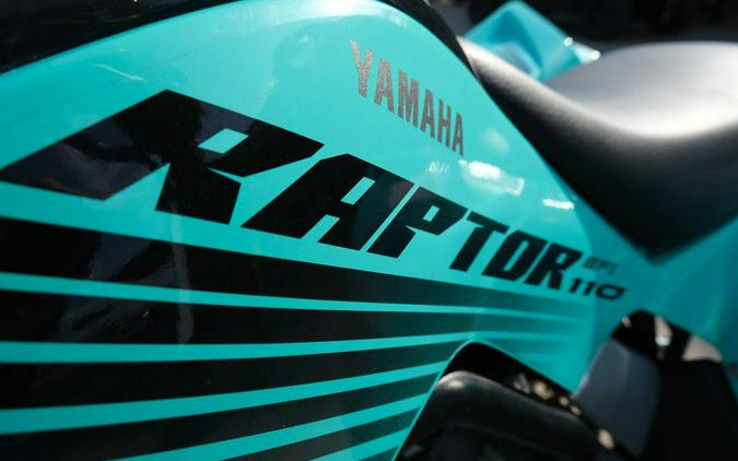 New 2025 YAMAHA RAPTOR 110 TEAL