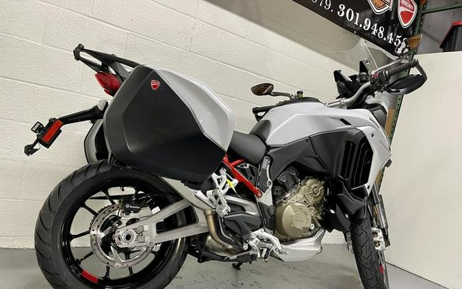 2023 Ducati Multistrada V4S Iceberg White - Spoked Wheels