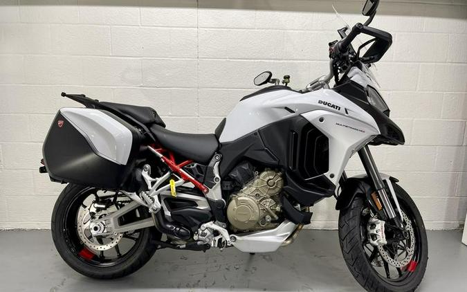 2023 Ducati Multistrada V4S Iceberg White - Spoked Wheels