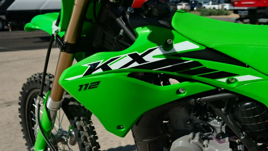 New 2025 KAWASAKI KX 112 LIME GREEN