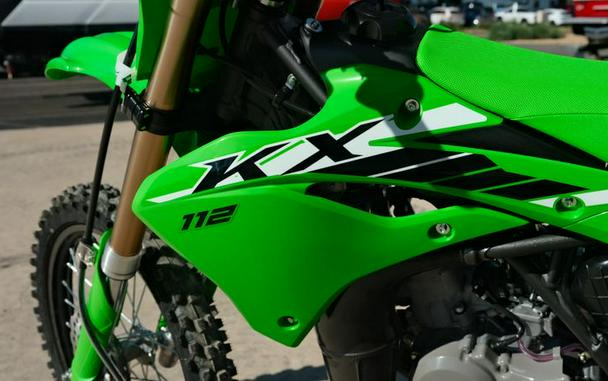 New 2025 KAWASAKI KX 112 LIME GREEN