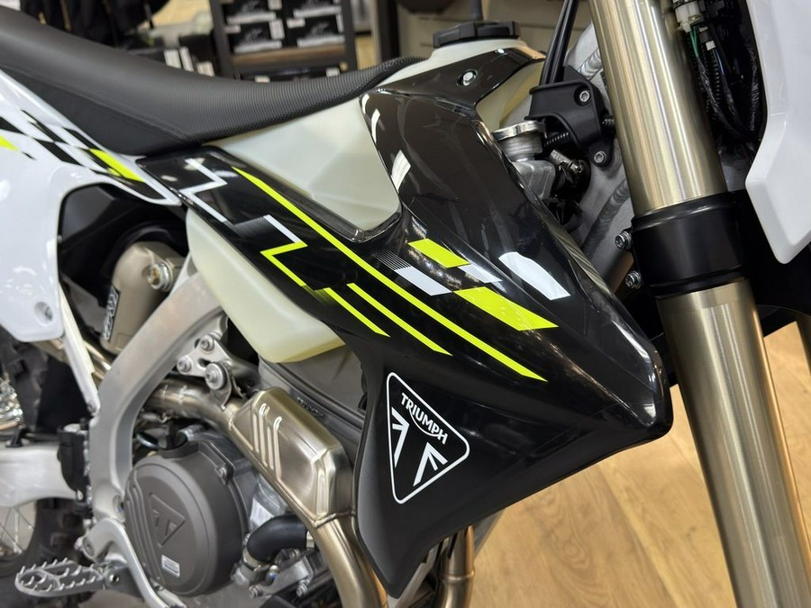 2026 Triumph TF 250-E Jet Black/Pure White