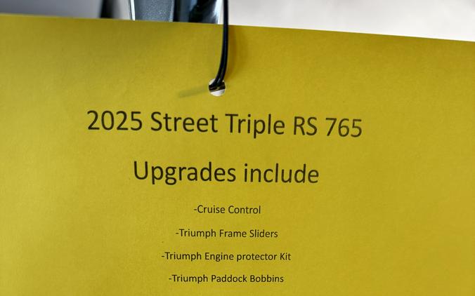 2025 Triumph Street Triple 765 RS