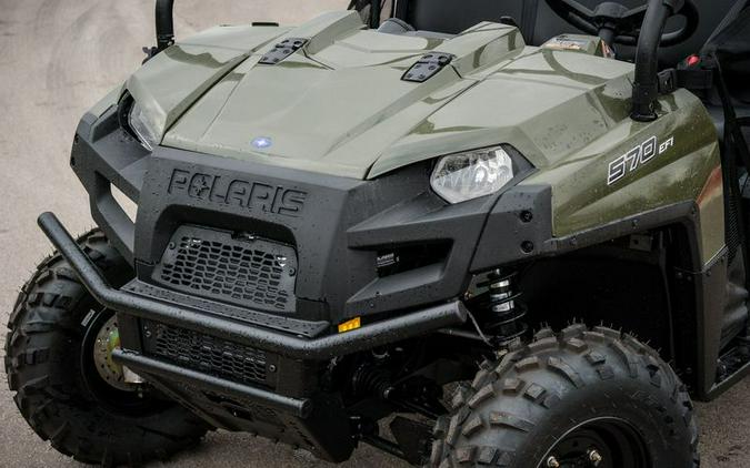 New 2024 POLARIS RANGER CREW 570 FULLSIZE SAGE GREEN