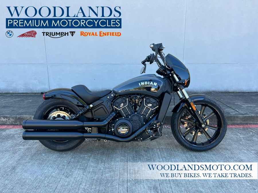 2024 Indian Motorcycle® Scout® Rogue ABS Stealth Gray with Graphics