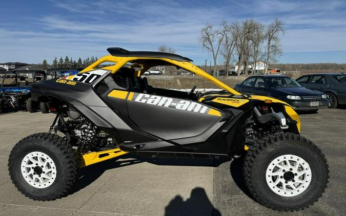 2024 Can-Am® Maverick R X RS with Smart-Shox Carbon Black & Neo Yellow